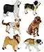Click N' Play Assorted Beautiful Detailed Canine Dog Animal Set.