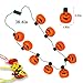 Halloween Treats- Halloween LED Necklace Bracelets Pumpkin Ghost Pirate Spider Eyeball Halloween Party Favor Light up Flashing Decoration Trick Treats Gift Bag Fillers for Women Men Family Pack