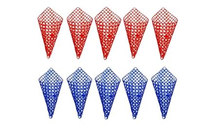 Naturally Green Orchid Cone Planter net (Set of 10, Blue)