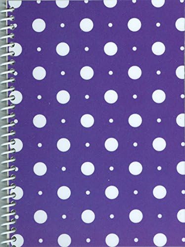 Cute Sticker Album, Larger 9 x11.25" Purple with White Dots,, Re-usable pages