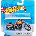 Hot Wheels Street Power Orange Rollin Thunder Motorcycle