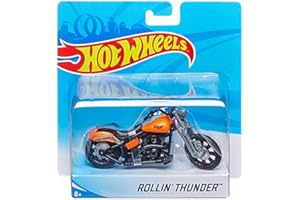 MATTEL Hot Wheels Street Power Orange Rollin Thunder Motorcycle