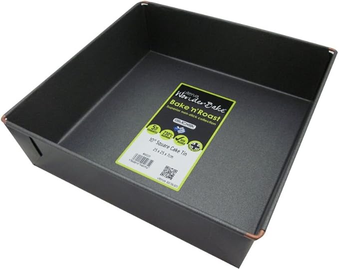 Square Cake Tin 25cm Amazon.co.uk Kitchen & Home