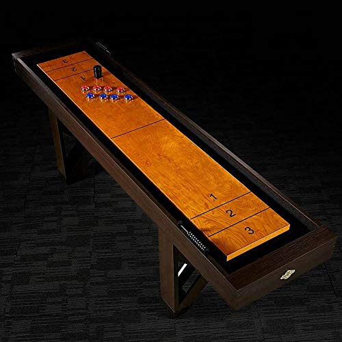 Lancaster 108 In 9 Foot Indoor Home Bar Shuffleboard Game Table w
