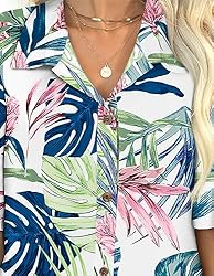 LILYCHIC Women's Hawaiian Shirts Outfits Luau Party