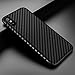 iPhone X Case,Ultra-Thin Flexible TPU Armor Carbon Fiber Leather Hybrid Defender Anti-Slip Scratch Fingerprint Dust Shock-proof Resistant Non-Bulky Protective Case Cover for Apple i-Phone X -Jet Black