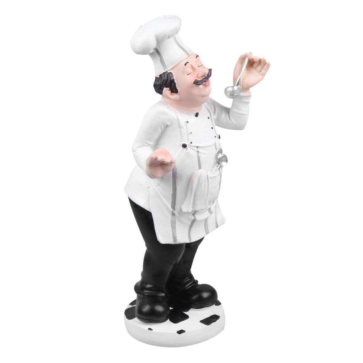 VOSAREA French Chef Figurine Cook Chef Collectible Statues Resin Chef