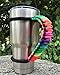 MOCE Handmade Paracord Handle for 30 oz. Tumbler, Colorful/Black