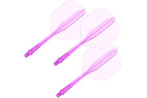 Lavishio Dart Flights and Shafts,3pcs Standard Shaped Dart Flights and Stem,Professional Dart Accessories,Dart Flights Kit, Flights for Steel Tip Darts and Soft Tip Darts