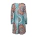 KESEE Clearance Womens Clothing☀ Long Sleeve Vintage Boho Maxi Evening Party Beach Floral Dress (L, Multicolor)