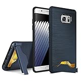 Galaxy Note 7 Case, BELK [Prop Shield] Dual Layer Brushed Matte PC Armor + Rugged TPU Double Protection Slim Bumper Cover w/ [Folding Kickstand] [Card Slot] for Samsung Galaxy Note 7 - Matte Blue
