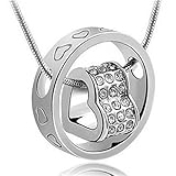 TraveT New Design Lady Korean Crystal Necklace Good Fortune Necklace Fashion Jewelry