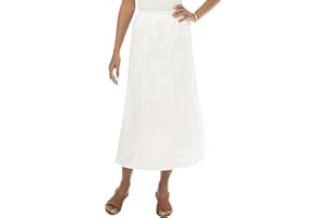 Jessica London Women's Plus Size Stretch Denim Skirt Elastic Waist Long Jean Maxi Skirt