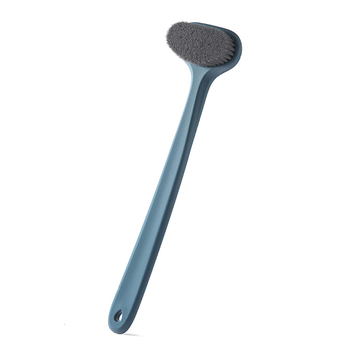surlees Back Brush Long Handle for Shower (14'', Blue Handle Black Bristles) : Beauty