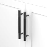 LONTAN 10 Pack Black Kitchen Cupboard Handles 128mm Hole Center 170mm view 6