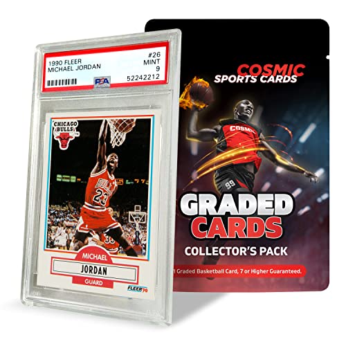 Basketball Graded Card Mystery Pack | PSA or BGS Graded Basketball Card |  Grade 7+ Guaranteed | Contains One Graded Vintage, Rookie, Hall of Famer or  Current Star Card | by Cosmic