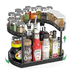 Kalrin Lazy Susan Turntable Organizer, 2-Tier Spice