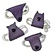 Furry Friends 4-Pack Cord Keeper (Cord Clam) Handmade by Hide & Drink :: Purple