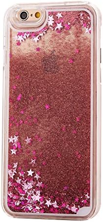 Designer glitter Mobile Phone Case for iPhone 6S, 6, SE, 5S, 5, with Liquid 3d Snow Globe Glitter Effect with Colourful Stars Mobile Phone Case | TPU Bumper | High Quality | Sphinx Gear Protection Hard Case Cover for iPhone