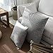 Kevin Textile Christmas Linen Burlap Pillowcase Decorative Throw Pillow Cover for Couch/Sofa/Bench, 18