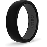 Enso Rings Dual Tone Silicone Wedding Ring – Two Tone Hypoallergenic Wedding Band – Comfortable Band for Active Lifestyle - Medical Grade Silicone – 1.75mm Thick Unisex Band