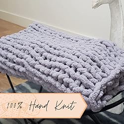 Adyrescia Chunky Knit Blanket Throw | 100% Hand