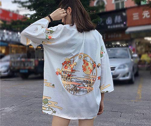 Kimonos Woman Japanese Kimono Cardigan Cosplay Shirt Blouse Women Japanese,1,One Size