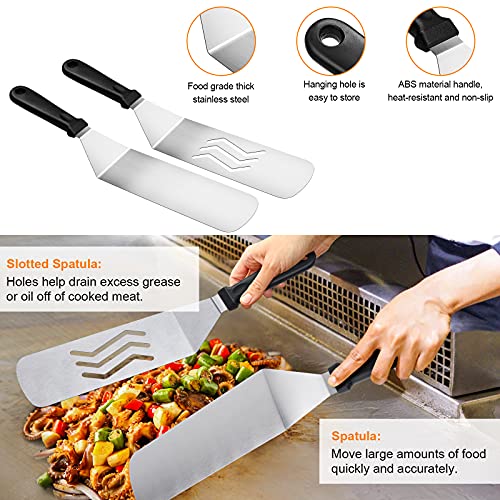 Flat Top Spatula For Blackstone Griddle CHEFSPOT 36-Piece Griddle