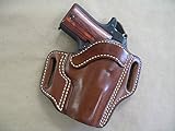 Sig Sauer P938 938 9mm OWB Leather 2 Slot Molded Pancake Belt Holster CCW TAN RH