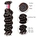 Ali Julia Hair Brazilian Natural Wave Hair Virgin Weave 3 Bundles 10a 100% Unprocessed Human Hair Weft Extensions 95-100g/pc Natural Color(14 16 18)