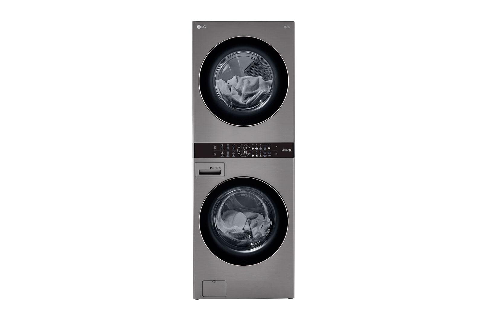 Single Unit Front Load LG WashTower? with Center Control? 4.5 cu. ft. Washer and 7.4 cu. ft. Electric Dryer