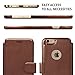 Compatible with iPhone 6S Wallet case, iPhone 6 Wallet Case, Durable and Slim, Lightweight with Classic Design & Ultra-Strong Magnetic Closure, Faux Leather, Light Brown, for Apple iPhone 6s/6