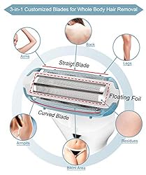 Brori Electric Razor for Women - Womens Shaver