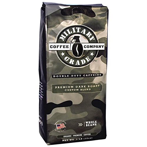 Military Grade Whole Bean Coffee, The Strongest Coffee On The Planet, Organic - 16 Oz. Bag