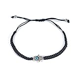 yipima Handmade Red Black String Evil Eye Hamsa