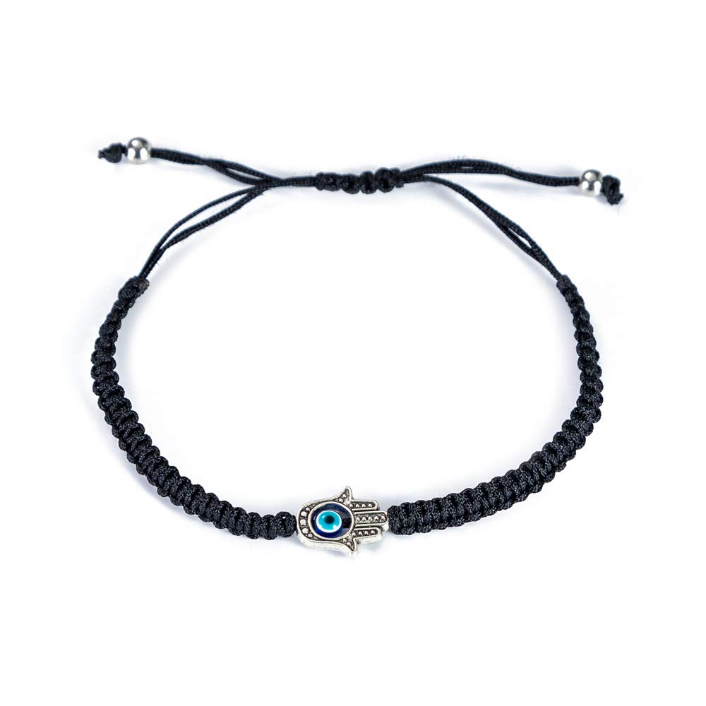 yipima Handmade Red Black String Evil Eye Hamsa