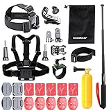 CCbetter Accessories for Gopro30-in-1 Accessories Kit for Gopro Hero 4 Hero 5 Session Hero 1 2 3 3+ for most of sports camera (Black)