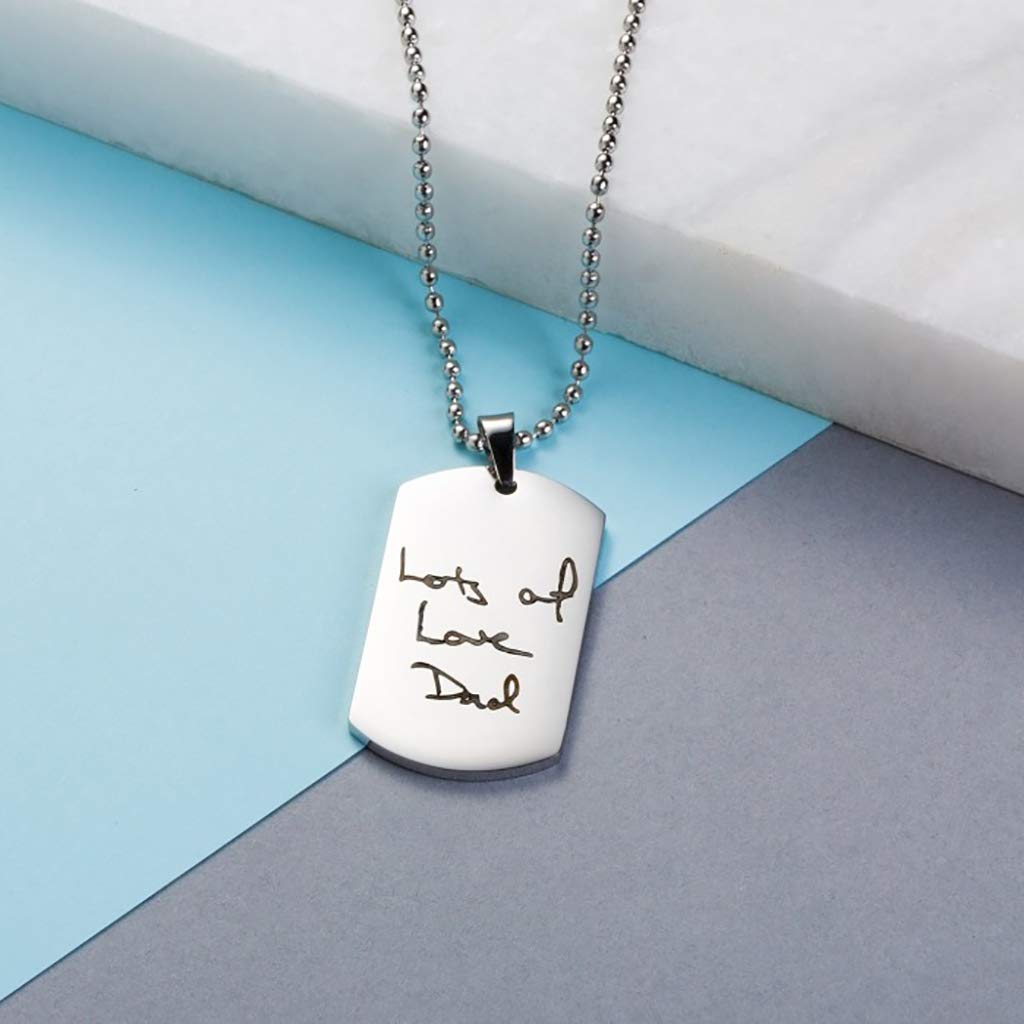 mens personalised dog tag necklace