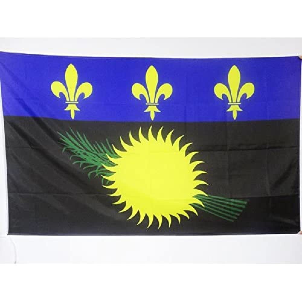 AZ FLAG - Guadeloupe Flag - 2x3 Ft - French region of Guadeloupe Banner with Sleeve - 100% Polyester - Fade Resistant - Vivid Colors - 2' x 3' Feet - 90x60 Cm