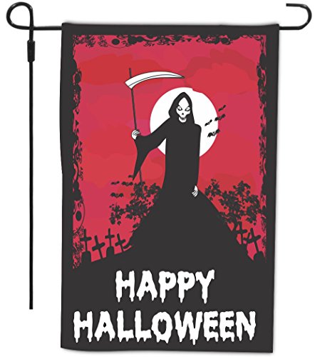 Happy Halloween Grim Reaper Black