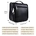 Toiletry Bag,PU Leather Hanging Toiletry Bag,Cosmetic Makeup Bag for Women and Men (6020,Black)