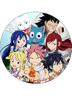 Anime Cake Topper 7 5 Inch Personalised Edible On Icing Sheet With