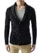 (GD132) TheLees Mens Slim Fit Collar Point Button Cardigan
