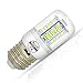 E27 5W White LED Light Bulb Lamp, Low Power Consumption, AC 110-120v, Cool White 6500K, E26 LED Corn Bulb, 40 Watts Replacement, Pack of 8 Units
