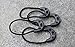Flammi 6pcs Universal Luggage Backpack Jacket Upgraded Zipper Pulls Black