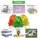 MZD8391 Beach Towel Drawstring Tote Bag Backpacks Sackpack Cinch Bag For Kids/Women/Men - Quick Dry & Lightweight - for Pool, Swim, Beach, Camping, Beach Blanket, Trip, Birthday Party Favor (3 Pack)