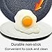 8 Inch Stone Earth Nonstick Frying Pan with Heat Resistant Bakelite Handle,Granite Induction Egg Skillet,Dishwasher Safe,PFOA Free