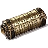 Cryptex Da Vinci Code Mini Cryptex Lock Puzzle Boxes with Hidden Compartments Anniversary Valentine's Day Romantic Birthday Gifts for Her Gifts for Girlfriend Box for Men