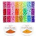 Pony Beads, Shynek 24 Colors Plastic Pony Beads Friendship Bracelet Beads for Jewelry Bracelets Making and Hair Braids, Assorted Rainbow Colors