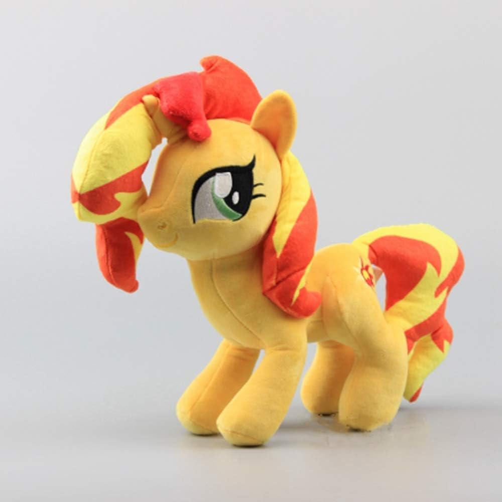 JIEXIU Plush, soft toy Cute Horses Sunset Shimmer Soft Plush Toy Dolls Stuffed Animals Gift
